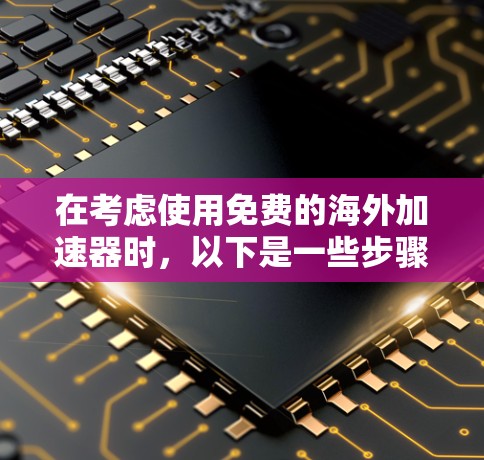 在考虑使用免费的海外加速器时，以下是一些步骤性的建议