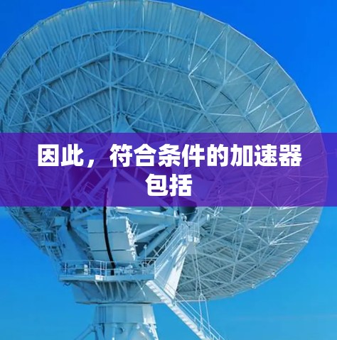 因此，符合条件的加速器包括